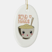 お届けかわいいラーメン丼みそ麺スープギフト セラミックオーナメント (右)