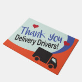 お届けドライバに感謝 ドアマット (アングル)