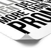 お届け可能なものだけを約束する ポスター (角)