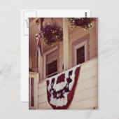 お帰りなさいとありがとう - 愛国的なフロントポーチ ポストカード (正面/裏面)