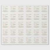 お帰りなさい不動産 ミニマルパーソナライズ ラッピングペーパー (フラット)