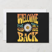 お帰りなさい、ここに来てくれて嬉しいわ、先生 招待状 (正面)