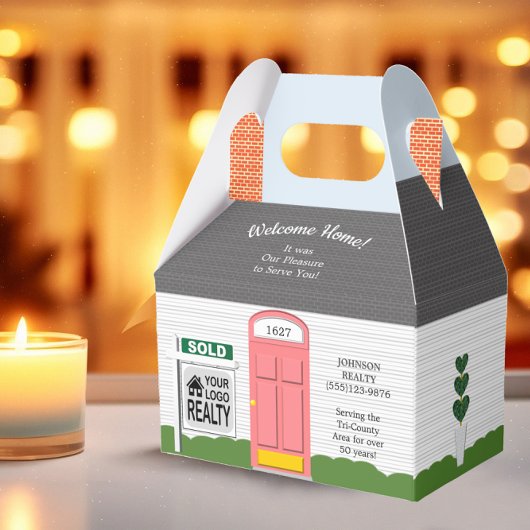 お帰りなさい ウッドン不動産ロゴ ピンクのドア フェイバーボックス