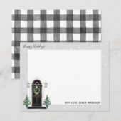 お帰りなさい ホームフォー ザ ホリデー ノートカード (正面/裏面)