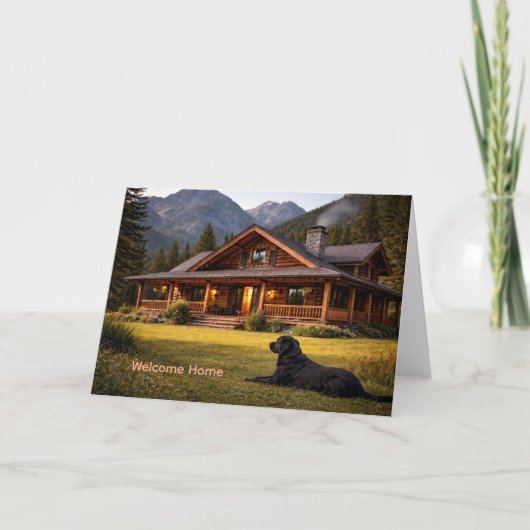 お帰りなさい　新しい家へ カード (正面)