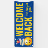 お帰りなさ恋しく思い学生校のバナー 横断幕 (縦)