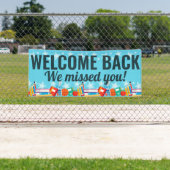 お帰りな恋しく思さい学生校 横断幕 (インサイチュ)
