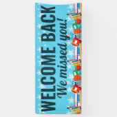 お帰りな恋しく思さい学生校 横断幕 (縦)