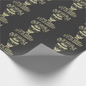 お年おもしろい寄りの人が祖父母をからかう ラッピングペーパー (角)