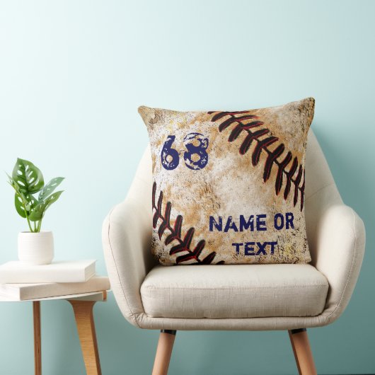 お年パーソナライズされた寄り向け野球の贈り物 クッション (椅子)