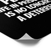 お年寄りをナメるな囚人ステッカー面白い格言 ポスター (角)