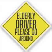 お年寄りドライバーどうぞのまわりに シール (正面)