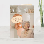 お年寄り向けユーモア折り紙誕生日カード カード (正面)