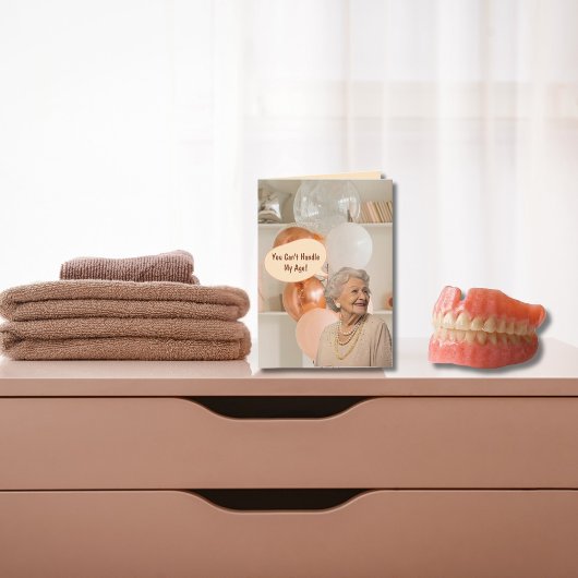 お年寄り向けユーモア折り紙誕生日カード カード