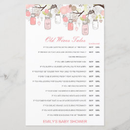 お年寄り妻が赤ちゃんのシャワーを答えて語る