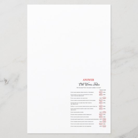 お年寄り妻が赤ちゃんのシャワーを答えて語る (裏面)