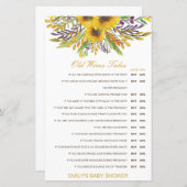 お年寄り妻が赤ちゃんのシャワーを答えて語る (正面/裏面)