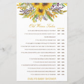 お年寄り妻が赤ちゃんのシャワーを答えて語る (正面)