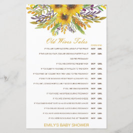 お年寄り妻が赤ちゃんのシャワーを答えて語る