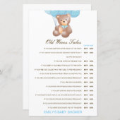 お年寄り妻が赤ちゃんのシャワーを答えて語る (正面/裏面)