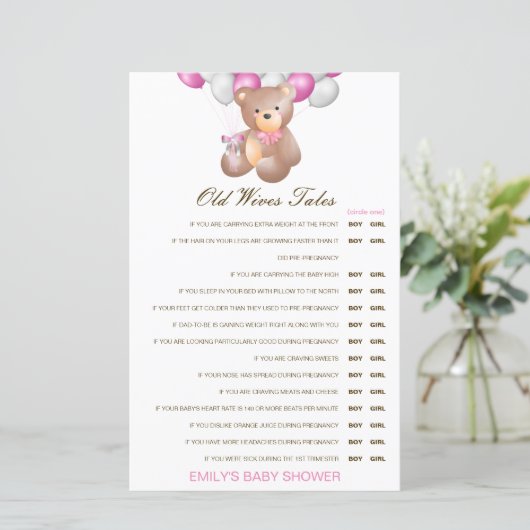 お年寄り妻が赤ちゃんのシャワーを答えて語る (スタンド正面)