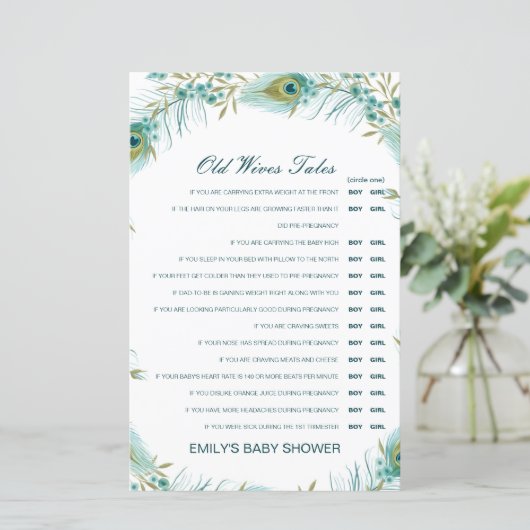 お年寄り妻が赤ちゃんのシャワーを答えて語る (スタンド正面)