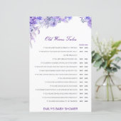 お年寄り妻が赤ちゃんのシャワーを答えて語る (スタンド正面)