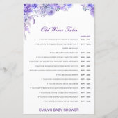 お年寄り妻が赤ちゃんのシャワーを答えて語る (正面)