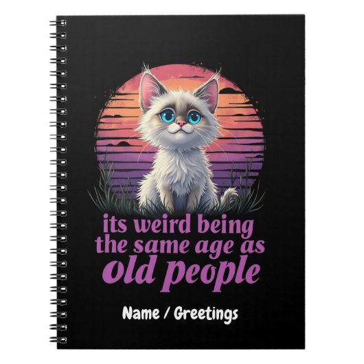 お年寄風変わりりと同じ年だ ノートブック (正面)