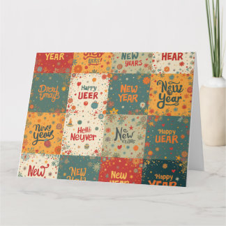 お年賀の折り紙のグリーティングカード カード