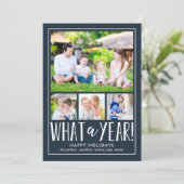 お年賀 編集可能 カラー ホリデー フォト カード (スタンド正面)