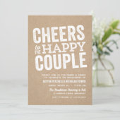 お幸せなカップルに乾杯　婚前パーティー 招待状 (スタンド正面)