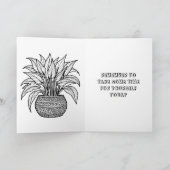 . .お幸せな美しい日を過ごそう | カラーリングページ カード (内部)