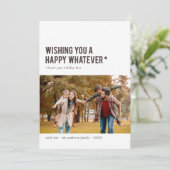 お幸せに…ホリデおもしろいーフォトカード シーズンカード (スタンド正面)