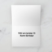 お幸せを祈る*14th*誕生日 カード (内部)