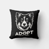 お店で買わないで保護犬を迎えよう 3 クッション (正面)