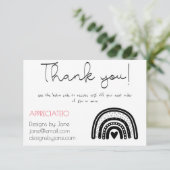 お店のクーポン ブラック レインボー 挿入カード エンクロージャーカード (スタンド正面)