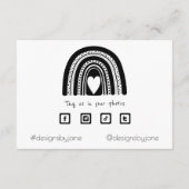 お店のクーポン ブラック レインボー 挿入カード エンクロージャーカード (裏面)