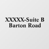 お店の住所番号をカスタマイズ ウィンドウサイン (シート)