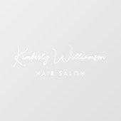 お店の名前 おしゃれなシグネチャースクリプト ウィンドウサイン (シート)