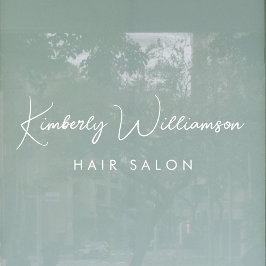 お店の名前 おしゃれなシグネチャースクリプト ウィンドウサイン