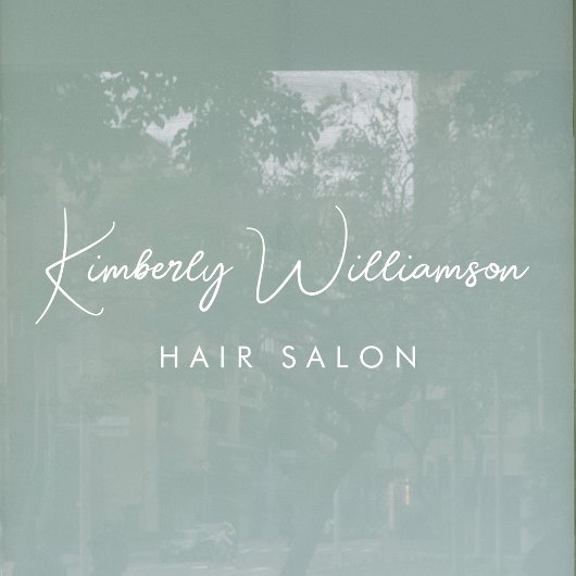 お店の名前 おしゃれなシグネチャースクリプト ウィンドウサイン