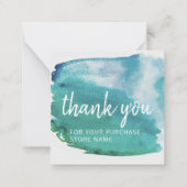 お店の名店有難う封筒つき ノートカード (正面)