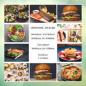 お店の営業時間カスタム10点セット ビジネスフォト ウィンドウサイン (シート3)