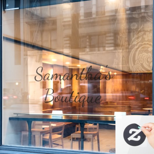 お店の窓用にカスタマイズされたウィンドウクリング ウィンドウサイン (カフェ窓)