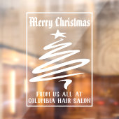 お店の装飾によるクリスマスメッセージ ウィンドウサイン (シート2)