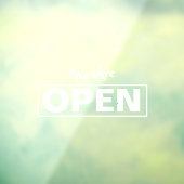 お店の開店窓用シール ウィンドウサイン (シート3)