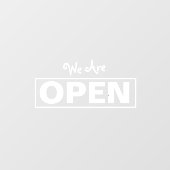 お店の開店窓用シール ウィンドウサイン (シート)