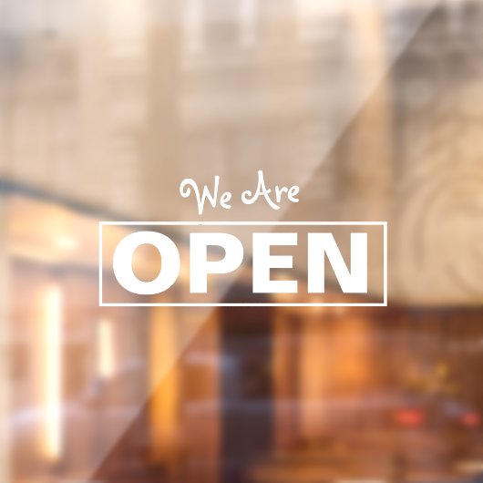 お店の開店窓用シール ウィンドウサイン (シート2)