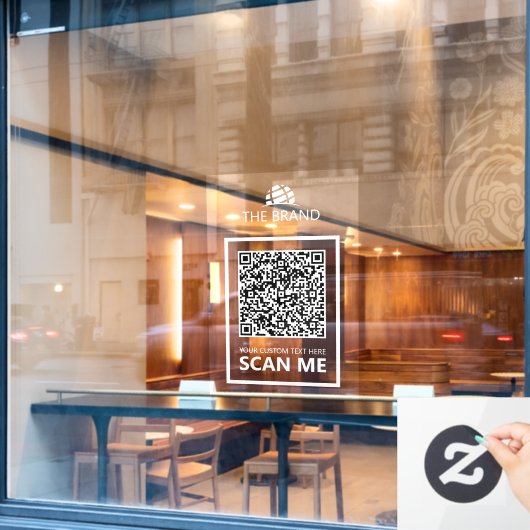 お店のQRコードをスキャンして  ウィンドウサイン (カフェ窓)